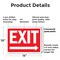 Signmission Exit Sign, Plastic, 14 in W, 10 in H, Exit Right OS-2PACK-MISC-P-1014-L-19486 - alternate 8